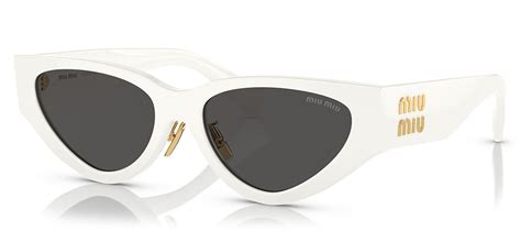 miu miu mu03zs 1425s0|Miu Miu MU03ZS 1425S0 Sunglasses in White.